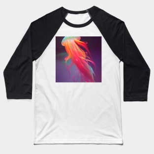 Rainbow Jellyfish Baseball T-Shirt